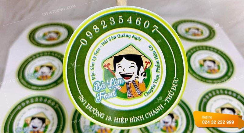 Lưu ý về kích thước và hình dáng của tem nhãn dán trà sữa