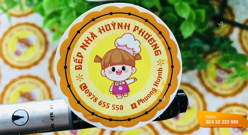 Mẫu tem nhãn decal dán do In Việt Dũng thiết kế và in ấn