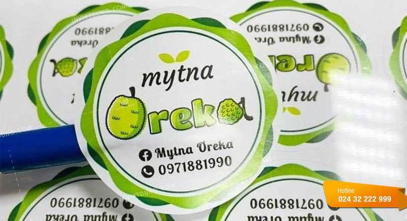 Lợi ích của việc in tem nhãn trái cây, hoa quả