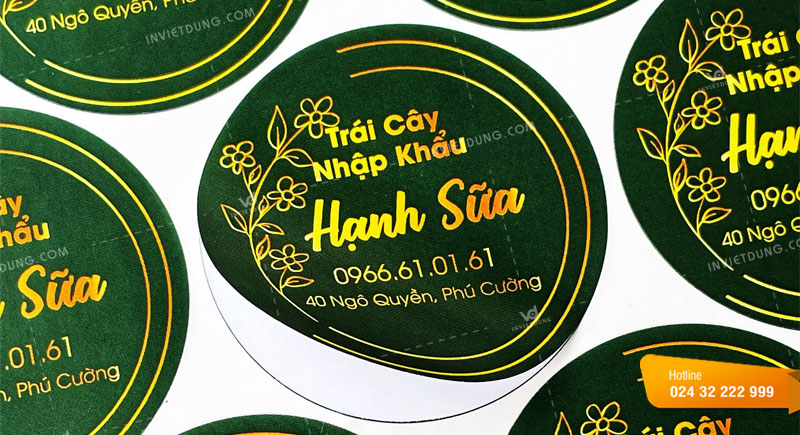 Mẫu tem nhãn trái cây nhập khẩu