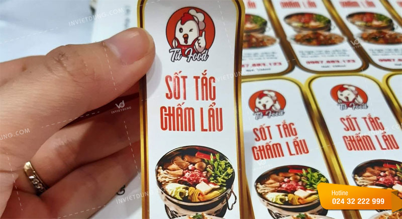 Mẫu tem nhãn thực phẩm sốt tắc chấm lẩu
