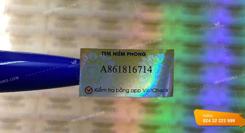 In tem niêm phong dán hộp thuốc chuyên nghiệp
