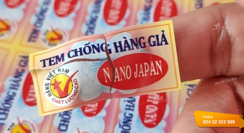 Mẫu tem niêm phong chống hàng giả với thiết kế chuyên nghiệp