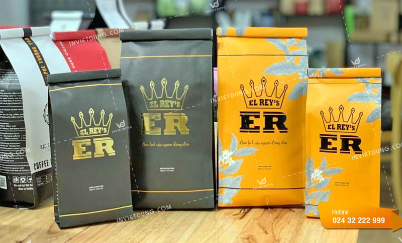 Mẫu túi giấy đựng cafe đẹp do In Việt Dũng thiết kế và in ấn