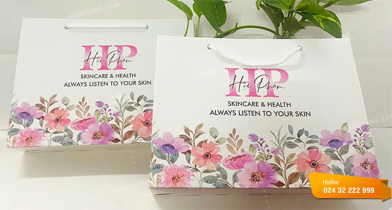 Mẫu túi giấy đựng mỹ phẩm thương hiệu HP