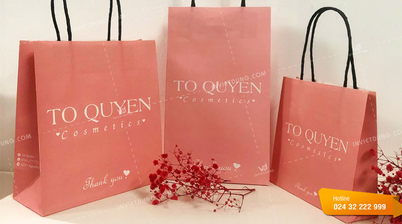 Mẫu túi giấy mỹ phẩm To Quyen Cosmetic