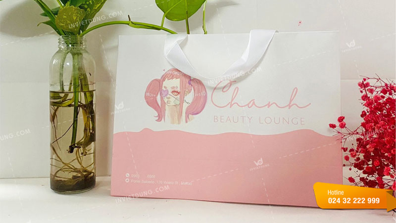 Mẫu túi giấy shop Chanh Beauty Lounge