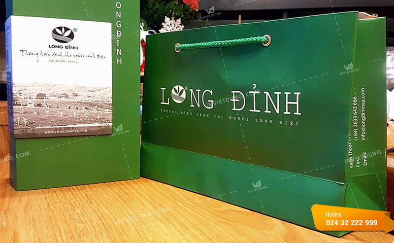 In Việt Dũng gợi ý thiết kế túi giấy đựng trà theo yêu cầu