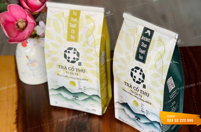 In túi giấy ghép màng nhôm đựng trà