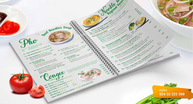 Menu dạng catalogue