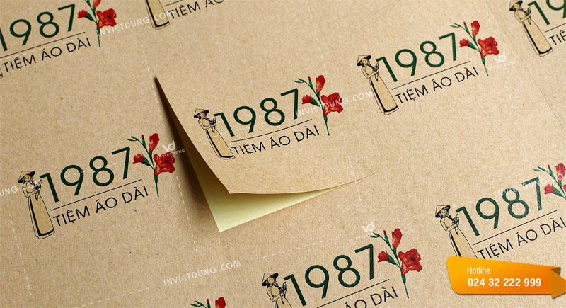 Đặc điểm nổi bật khi in tem nhãn dán decal giấy kraft
