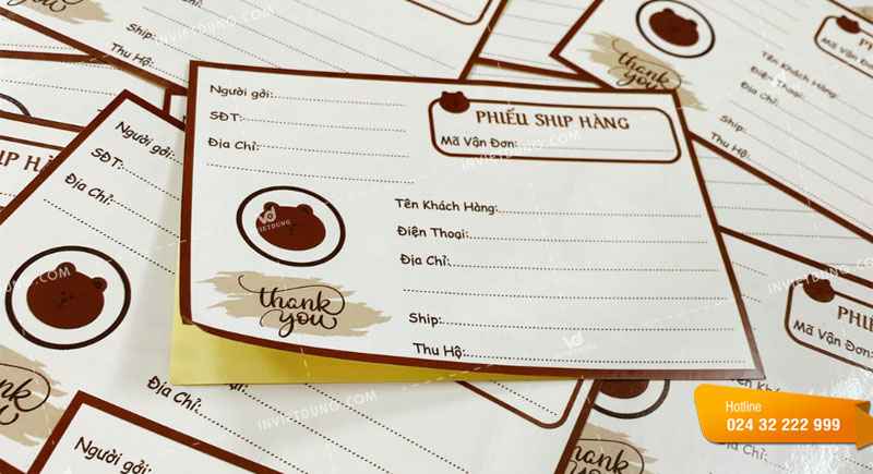 Mẫu tem nhãn dán decal giấy kraft