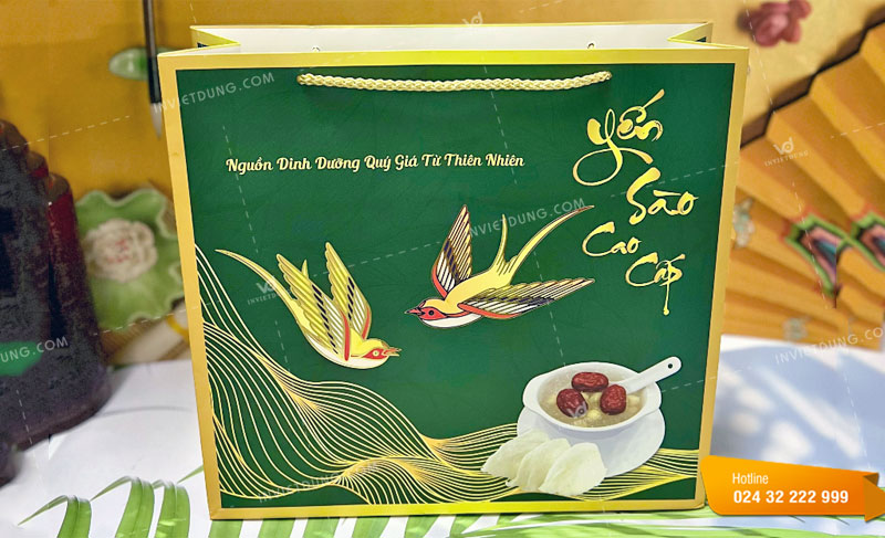 Mẫu túi giấy cao cấp đựng yến sào