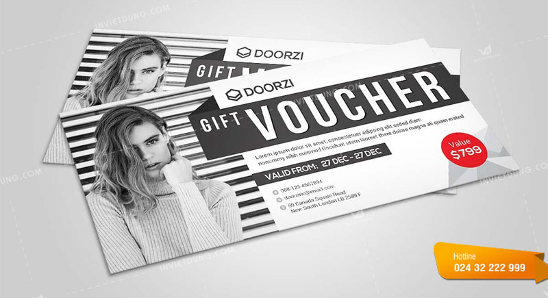 Voucher khổ giấy A7