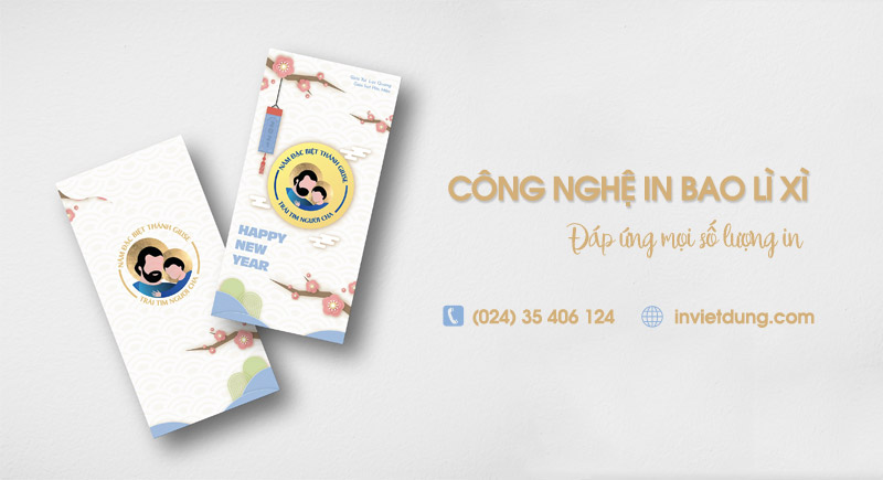 Công nghệ in bao lì xì được sử dụng phổ biến hiện nay