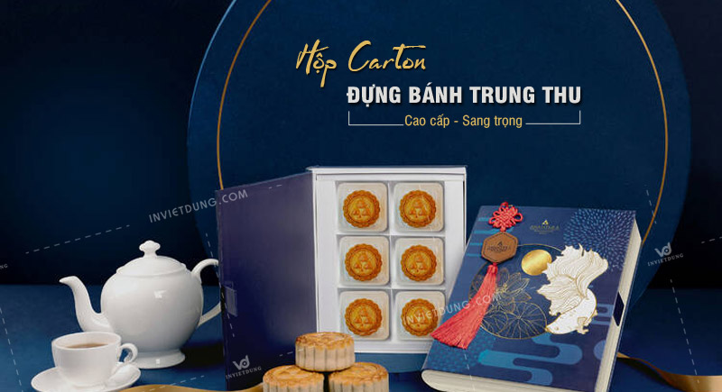 Top 10+ mẫu hộp carton đựng bánh trung thu sang trọng