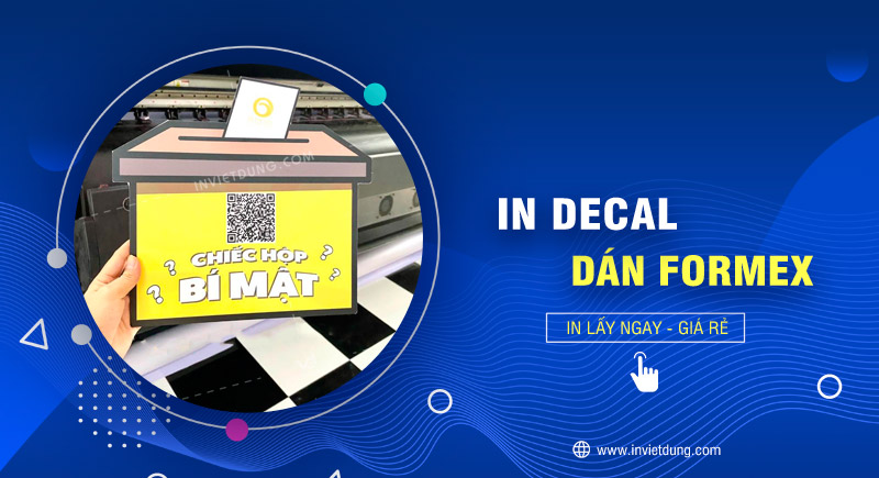 In decal dán formex
