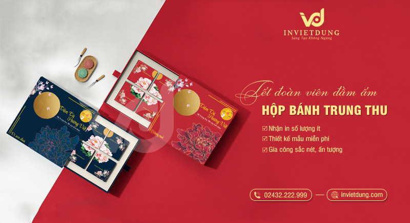 Xưởng in hộp giấy đựng bánh Trung thu 2024 giá rẻ Hà Nội
