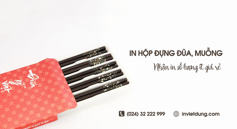 Xưởng in hộp giấy đựng đũa, muỗng theo yêu cầu tại Hà Nội