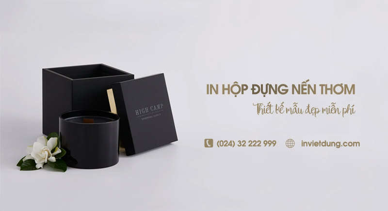 Xưởng in hộp giấy đựng nến thơm theo yêu cầu tại Hà Nội