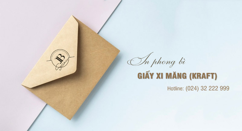 In phong bì giấy xi măng