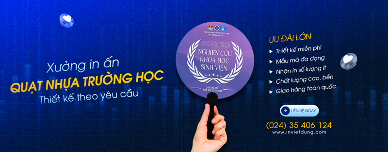 In quạt nhựa trường học giá rẻ - Quà tặng thiết thực mùa hè