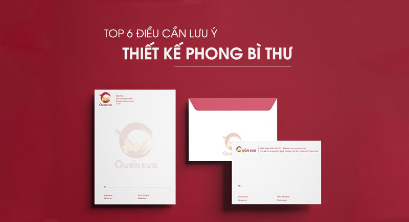 Top 6 điều cần lưu ý thiết kế phong bì đẹp, chuyên nghiệp