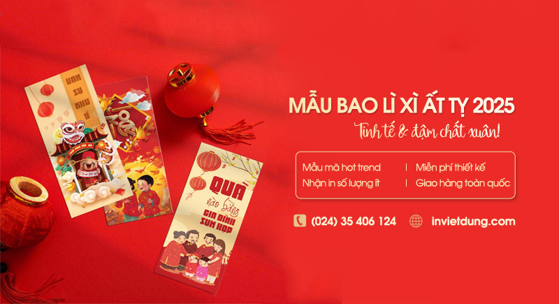 Top 101+ mẫu bao lì xì 2025 xuân Ất Tỵ đẹp được yêu thích