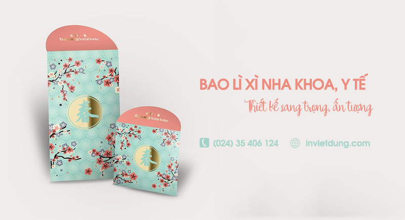 Top 10+ mẫu bao lì xì y khoa, nha khoa, phòng khám đẹp