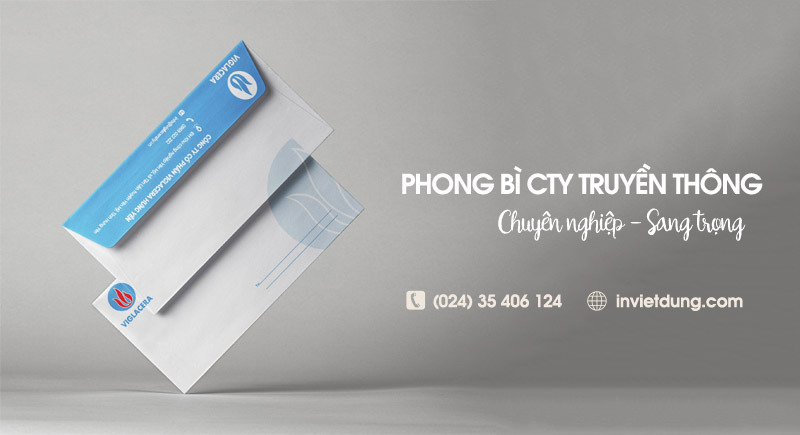 Mẫu phong bì công ty truyền thông