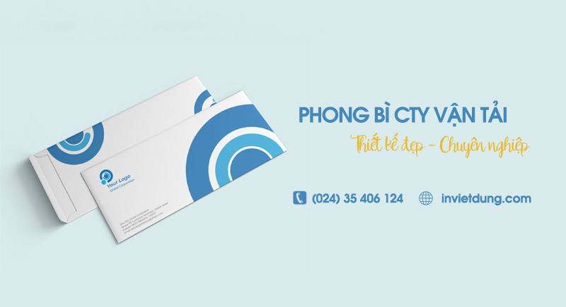 Top 11+ mẫu phong bì công ty logistics, vận tải ấn tượng