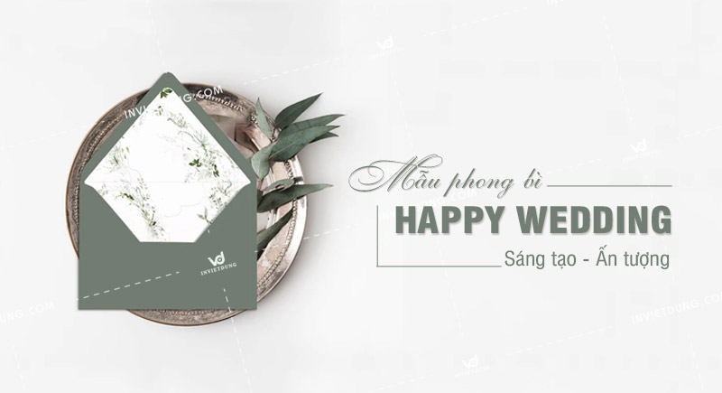 Tổng hợp 20+ mẫu phong bì đám cưới đẹp, sang trọng