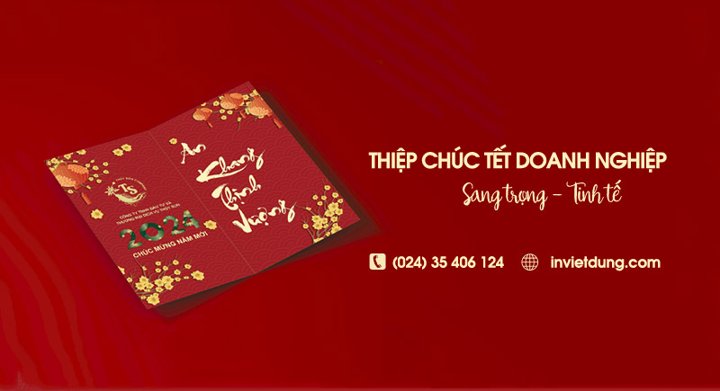 Top 20+ mẫu thiệp chúc Tết doanh nghiệp, công ty ý nghĩa