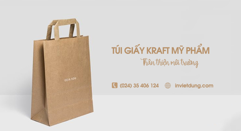 Top 20+ mẫu túi giấy kraft đựng mỹ phẩm chất lượng cao