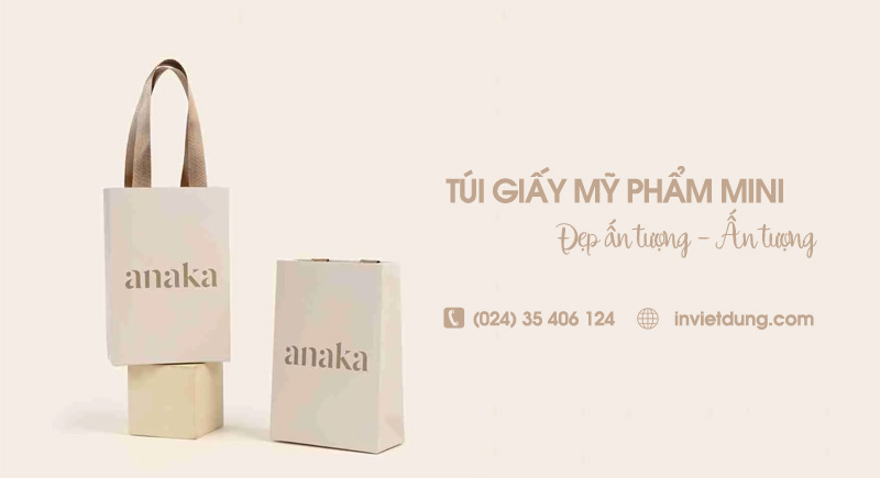 Top 20+ mẫu túi giấy mini đựng mỹ phẩm đẹp, sang trọng
