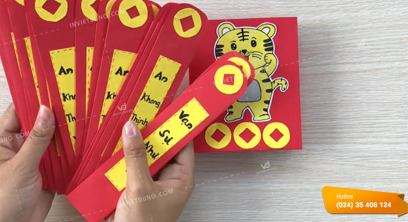 Hướng dẫn cách gấp bao lì xì gieo quẻ đơn giản
