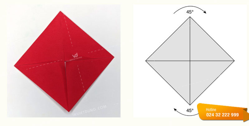 Hướng dẫn tự cách gấp hộp Origami đựng bánh trung thu đơn giản