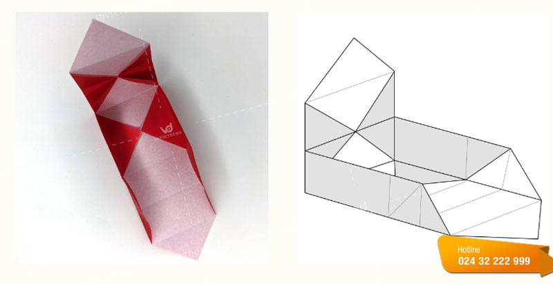 Hướng dẫn tự cách gấp hộp Origami đựng bánh trung thu đơn giản