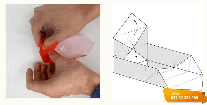 Hướng dẫn tự cách gấp hộp Origami đựng bánh trung thu đơn giản
