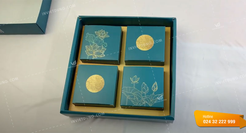 Hướng dẫn các bước gấp, xếp hộp bánh trung thu 4 bánh tại nhà