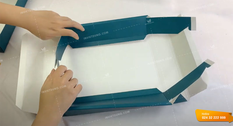 Hướng dẫn các bước gấp, xếp hộp bánh trung thu 4 bánh tại nhà