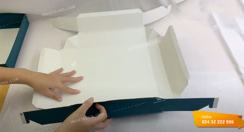 Hướng dẫn các bước gấp, xếp hộp bánh trung thu 4 bánh tại nhà