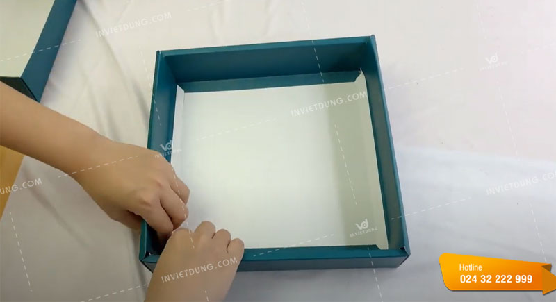 Hướng dẫn các bước gấp, xếp hộp bánh trung thu 4 bánh tại nhà