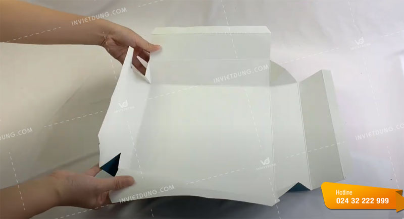 Hướng dẫn các bước gấp, xếp hộp bánh trung thu 4 bánh tại nhà