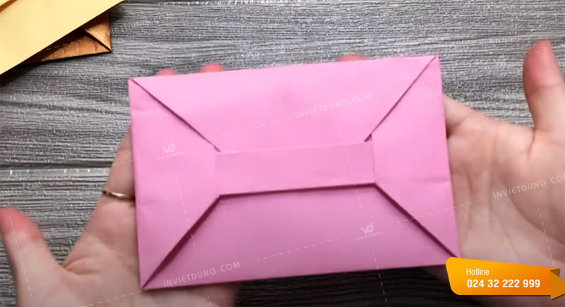 Cách làm phong bì thư bằng giấy A4 không cần keo
