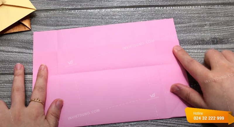 Cách làm phong bì thư bằng giấy A4 không cần keo