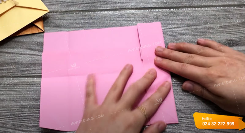 Cách làm phong bì thư bằng giấy A4 không cần keo