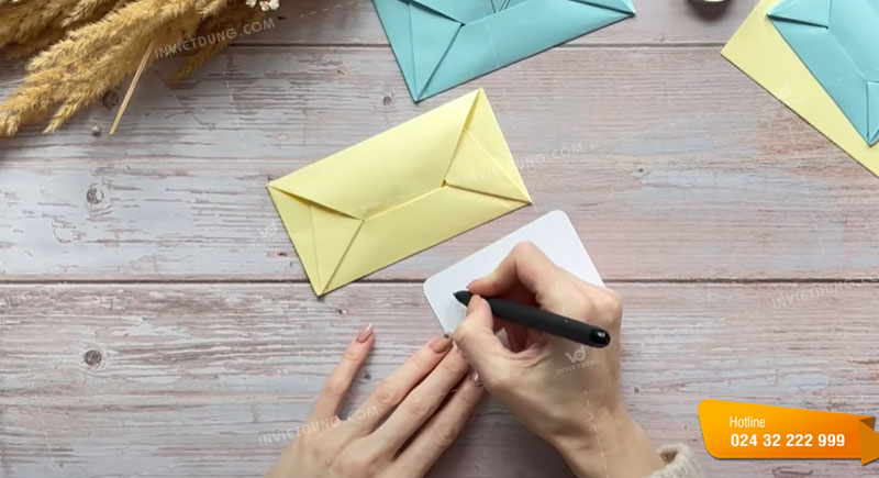 Cách làm phong bì đựng thiệp, card đơn giản bằng giấy A4 không cần keo dán