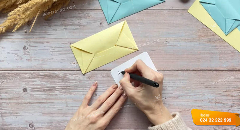 Cách gấp phong bì kiểu Nhật đơn giản để đựng thiệp mời, card