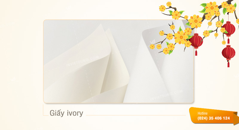 Chất liệu giấy ivory in bao lì xì